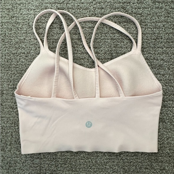 Lululemon Like a Cloud Longline Bra B/C Cup in Strawberry Milkshake Size 4 - Picture 3 of 5